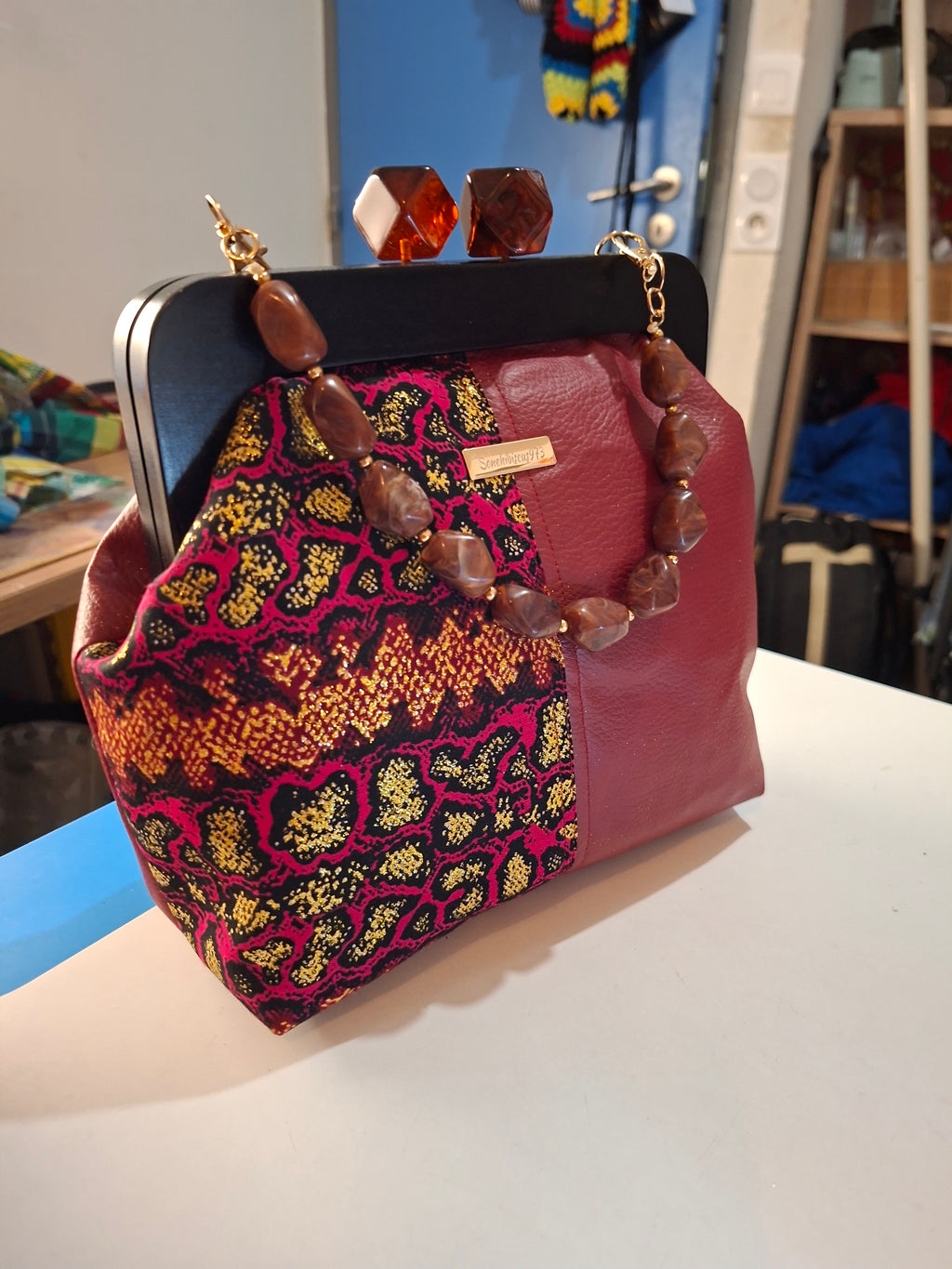 Sac CHUITY rouge bordeau