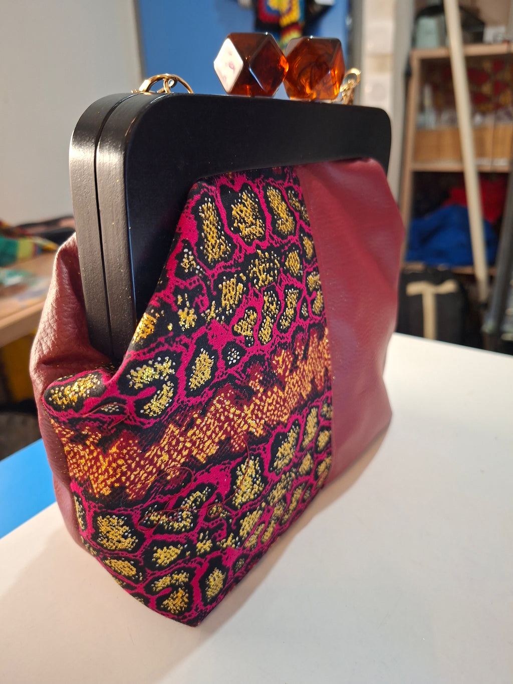 Sac CHUITY rouge bordeau